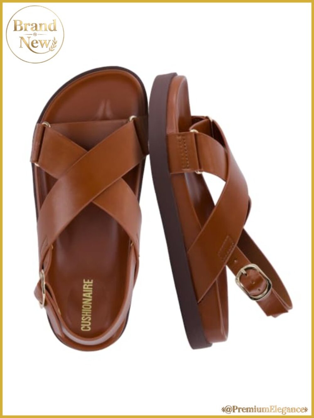 CUSHIONAIRE Eden Footbed Sandals Platform Slingback Memory Foam Arch Support